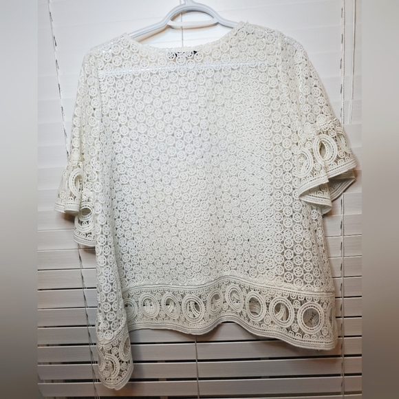 English Factory Structured Lacey Top - Picture 3 of 3